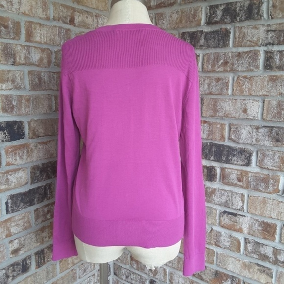 Ann Taylor LOFT Button Down Sweater sz M - Picture 3 of 5